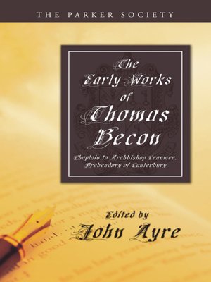 cover image of Early Works of Thomas Becon